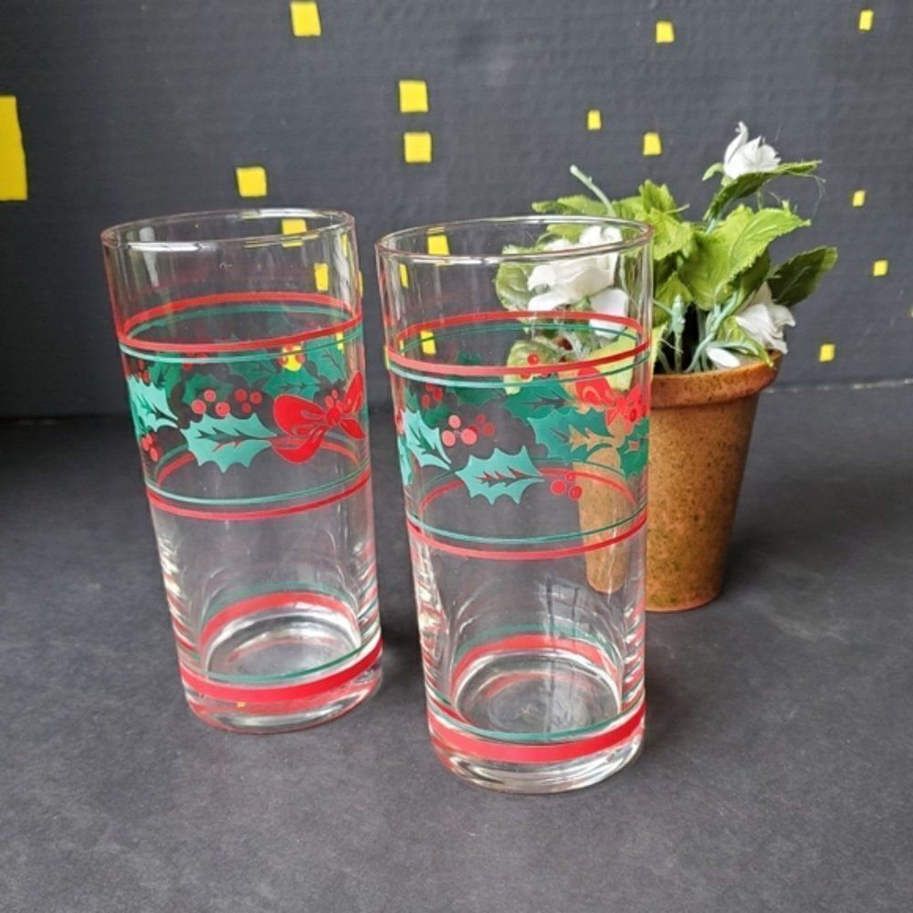 Set of Christmas Glassware